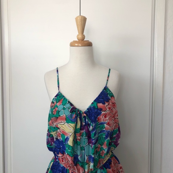 What Comes Around Goes Around Floral Shorts Romper - Picture 2 of 9